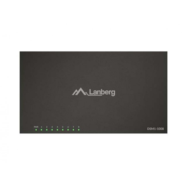 LANBERG DSM1-1008 SWITCH 8X 1GB/S UNMANAGED GIGABIT ETHERNET DESKTOP 12V (METAL CASE) LANBERG DSM1-1008 SWITCH 8X 1GB/S UNMANAGED GIGABIT ETHERNET DESKTOP 12V (METAL CASE)