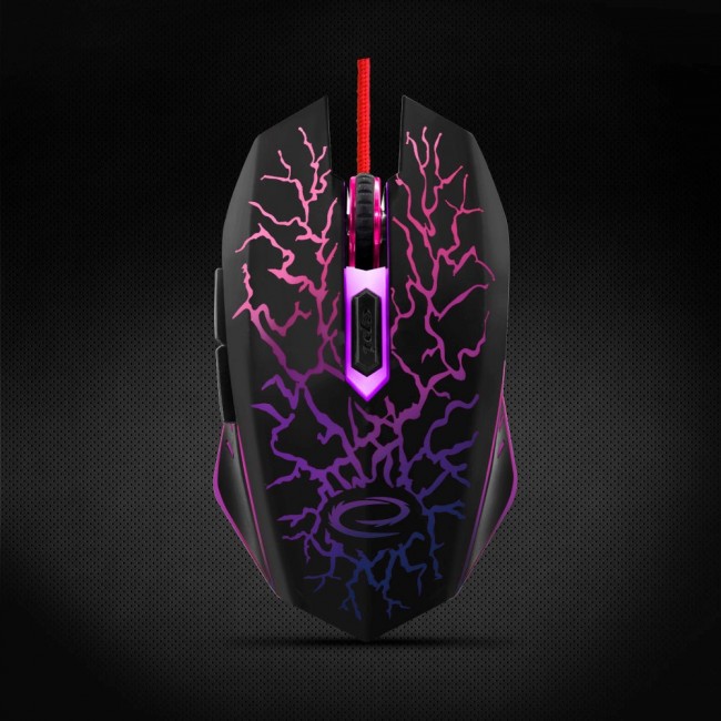 Esperanza EGM211R mouse Right-hand USB Type-A Optical 2400 DPI