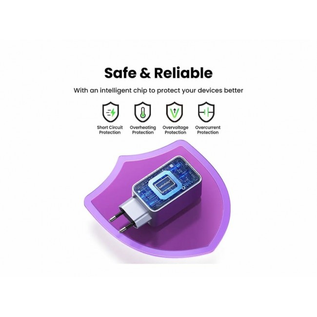 Ugreen Nexode Pro EU 3-Port GaN PD Fast Charger With USB-C Cable Universal Black, Grey AC Fast charging Indoor Ugreen Nexode Pro EU 3-Port GaN PD Fast Charger With USB-C Cable Universal Black, Grey AC Fast charging Indoor