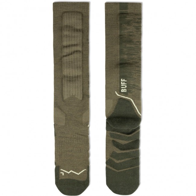 BUFF Merino HW Over The Calf Socks HWO2, Olive L