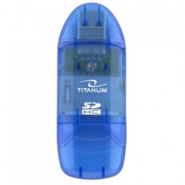 TITANUM TA101B card reader Blue USB 2.0