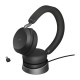 Jabra Evolve2 75 Headset Wired and Wireless Headband Calls/music USB Type-C Bluetooth Charging stand Black
