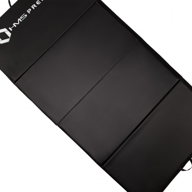 Folding gymnastics mattress black HMS Premium MGS01 Folding gymnastics mattress black HMS Premium MGS01