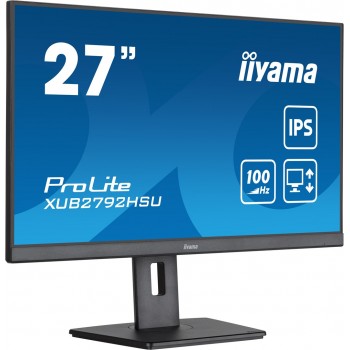 iiyama 27 IPS technology panel with height adjustable stand and 100Hz refresh rate