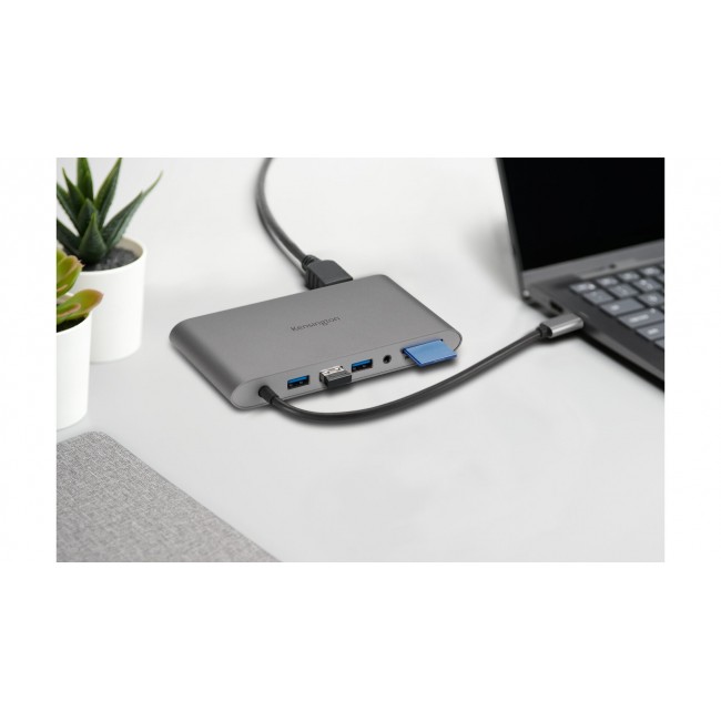Kensington UH1440P USB-C 5Gbps Dual Video Driverless Mobile Dock 85W Pass-Through Power DP/HDMI/VGA