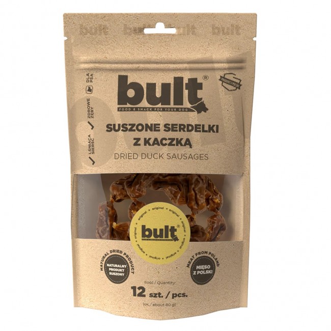 BULT Dried duck sausages - dog treat - 12 BULT Dried duck sausages - dog treat - 12