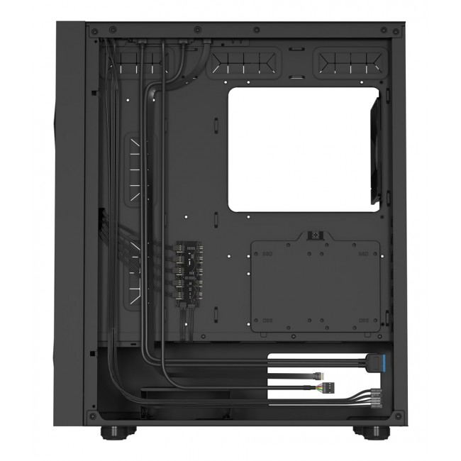 GENESIS DIAXID 605F MIDI TOWER CASE WITH USB-C WINDOW BLACK