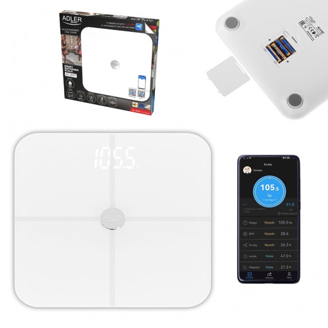 ADLER AD 8187 bathroom scales, white