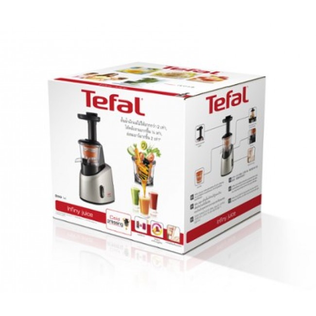 Tefal Infiny Juice ZC255B Juice extractor Grey,Silver 200 W Tefal Infiny Juice ZC255B Juice extractor Grey,Silver 200 W