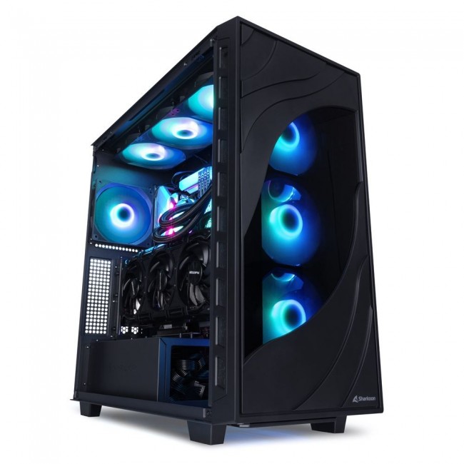 Sharkoon REBEL C80G RGB Midi Tower Black