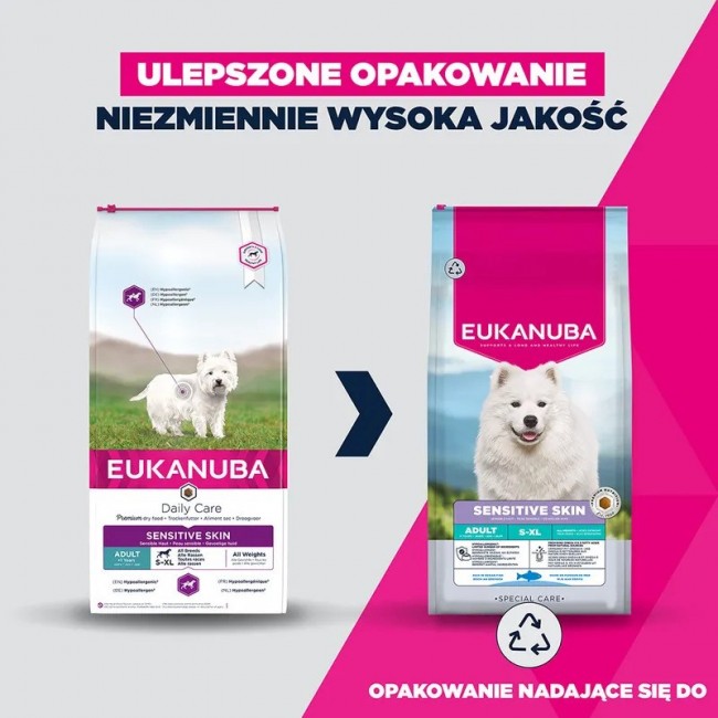 EUKANUBA Special care Sensitive skin Mono - dry dog food - 2,3kg