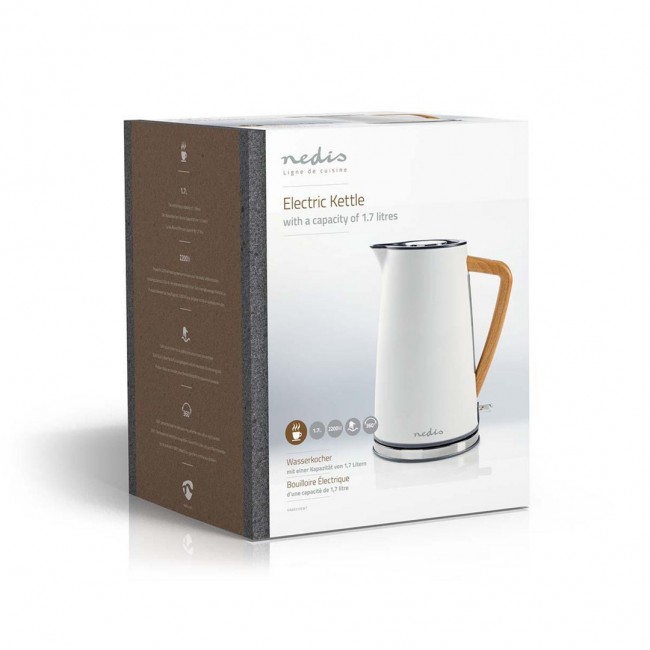 Nedis KAWK510EWT electric kettle 1.7 L 2200 W White Nedis KAWK510EWT electric kettle 1.7 L 2200 W White