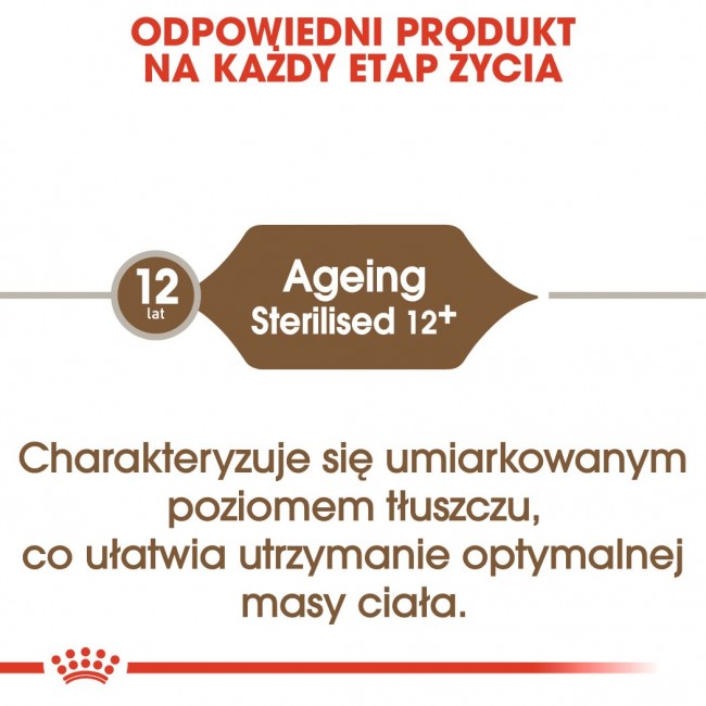 Royal Canin Senior Ageing Sterilised 12+ cats dry food 4 kg Corn, Poultry, Vegetable Royal Canin Senior Ageing Sterilised 12+ cats dry food 4 kg Corn, Poultry, Vegetable
