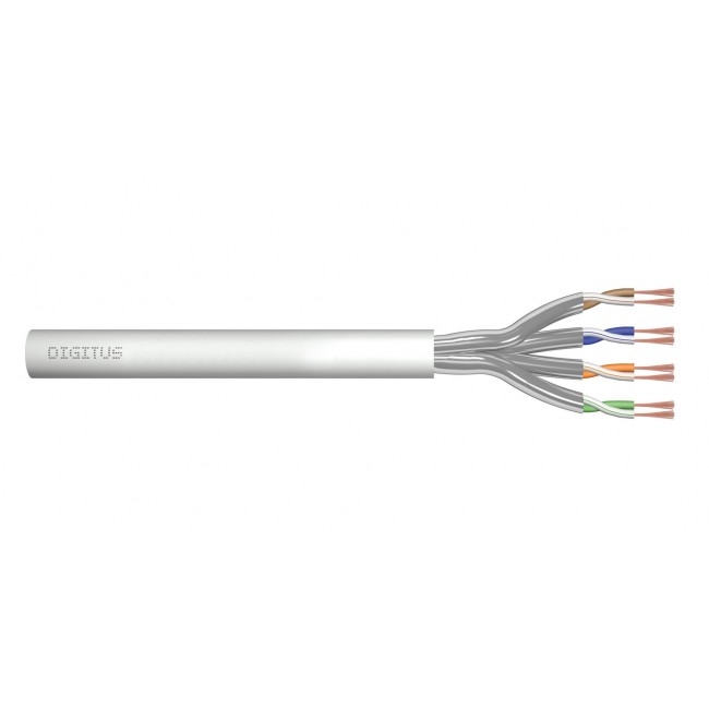 DIGITUS CAT 6A U/FTP Twisted Pair Roh-Patchkabel, 305m,grau