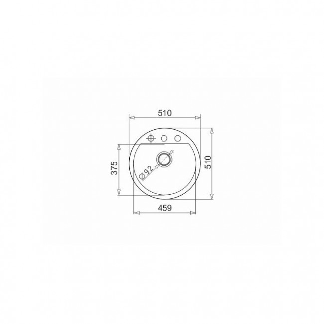 Sink PYRAMIS MIDO fi51 1B carbon