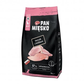 PAN MIĘSKO Chicken with rabbit XS - dry cat food - 1,6kg