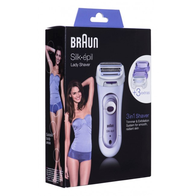 BRAUN Silk- pil LS 5560 Lady Shaver Epilator Lilac