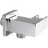 Square angled connector with handset holder
