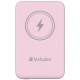 Verbatim Charge 'n' Go Magnetic Wireless Power Bank 10000mAh Pink