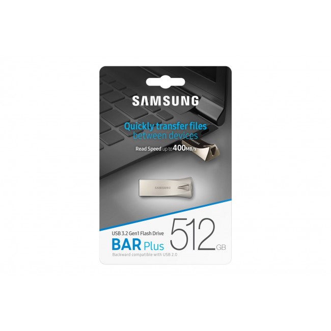 Samsung MUF-512BE USB flash drive 512 GB USB Type-A 3.2 Gen 1 (3.1 Gen 1) Silver