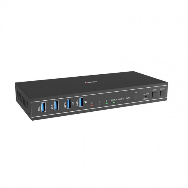 Lindy 2 Port Dual Head HDMI 4K60, USB 3.0 KVM Switch Lindy 2 Port Dual Head HDMI 4K60, USB 3.0 KVM Switch