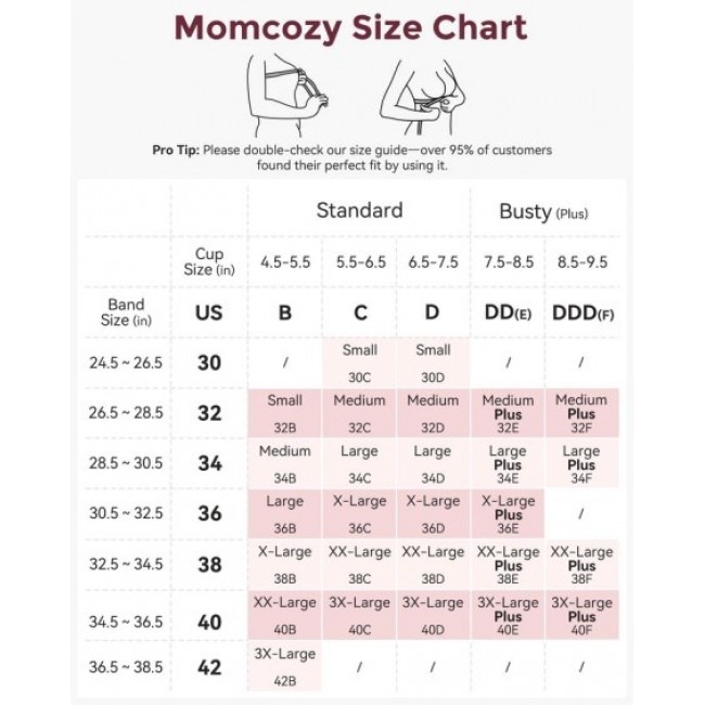 Momcozy YN46 Nursing bra, size S Nude