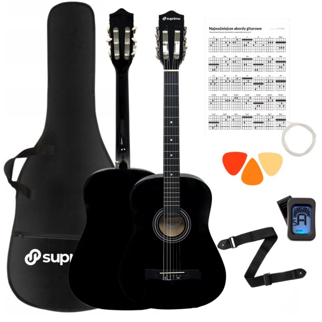 SUPRIMO CGS3 BK - classical guitar 4/4, black SUPRIMO CGS3 BK - classical guitar 4/4, black