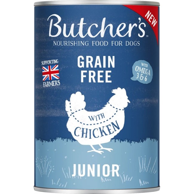 BUTCHER'S Original Junior Mega pack mix - wet dog food - 6 x 400g