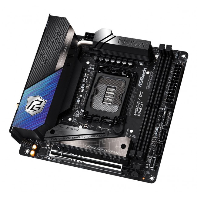 Asrock Phantom Gaming Z890I Nova WiFi Intel Z890 LGA 1851 (Socket V1) mini ITX Asrock Phantom Gaming Z890I Nova WiFi Intel Z890 LGA 1851 (Socket V1) mini ITX