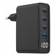 Gembird TA-UC-PDQC100LCD-01-BK mobile device charger Laptop, Smartphone Black AC Fast charging Indoor Gembird TA-UC-PDQC100LCD-01-BK mobile device charger Laptop, Smartphone Black AC Fast charging Indoor