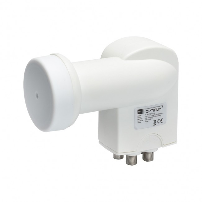 Opticum Robust Quad Low Noise Block downconverter (LNB) 10.7 - 12.75 GHz White Opticum Robust Quad Low Noise Block downconverter (LNB) 10.7 - 12.75 GHz White
