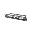 LANBERG EMPTY PATCH PANEL 12 PORTS 1U 10 LANBERG EMPTY PATCH PANEL 12 PORTS 1U 10