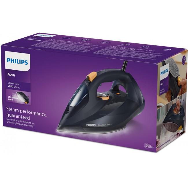 Philips 7000 series DST7060/20 HV Steam Iron Blue/Yellow Philips 7000 series DST7060/20 HV Steam Iron Blue/Yellow