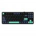 AULA Gasket F87 Pro Keyboard Black Cyan Blue GrayWoodV4 RGB