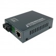 LevelOne RJ45 to SC Gigabit Media Converter, PoE PSE, Multi-Mode Fiber, 0.5km