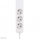 Neomounts DS22-840WH6 Desk socket with clamp and USB-C and USB-A ports - Quick charge