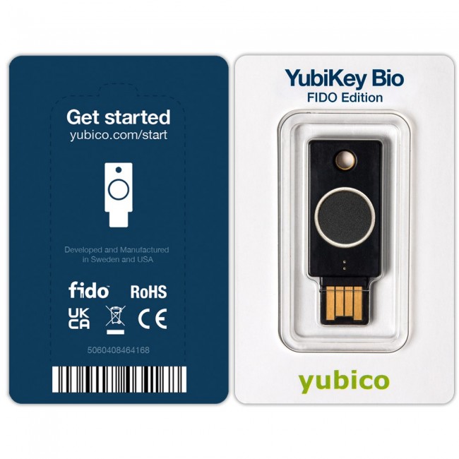 USB Token - Yubico Bio - FIDO Edition USB Token - Yubico Bio - FIDO Edition