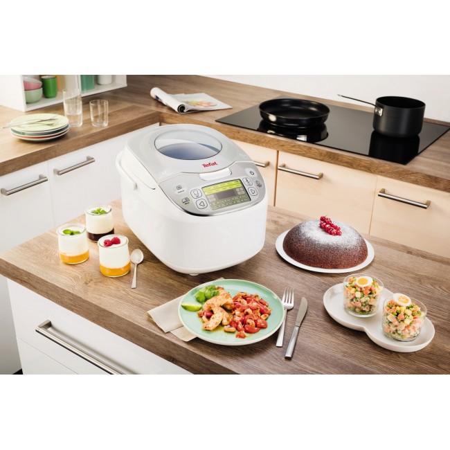 Tefal RK8121 rice cooker 750 W Silver, White