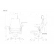 Wau TPE-8 office chair, grey/white elastomer