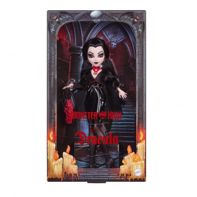 Monster High x Universal Monsters Dracula Collector Doll with Black Dress & Coffin Purse