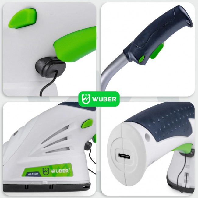 Cordless 2-in-1 hedge and grass trimmer 7.2 V, cutting width 120 mm, USB-C W23320 WUBER Cordless 2-in-1 hedge and grass trimmer 7.2 V, cutting width 120 mm, USB-C W23320 WUBER