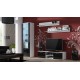 Cama TV stand SOHO 140 white/black gloss