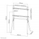 Neomounts NM-M1000BLACK TV floor stand 37-70 Neomounts NM-M1000BLACK TV floor stand 37-70