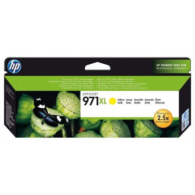 HP 971XL High Yield Yellow Original Ink Cartridge HP 971XL High Yield Yellow Original Ink Cartridge