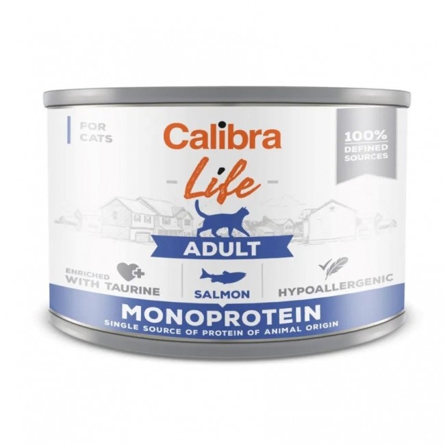 CALIBRA Cat Life Adult Salmon - wet cat food - 200g