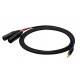 SSQ MIXLR3 - Cable Jack Stereo 3,5 mm - 2x XLR 3 m SSQ MIXLR3 - Cable Jack Stereo 3,5 mm - 2x XLR 3 m