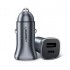 Ugreen USB Type-C / USB 24W Power Delivery Quick Charge car charger, grey (30780)