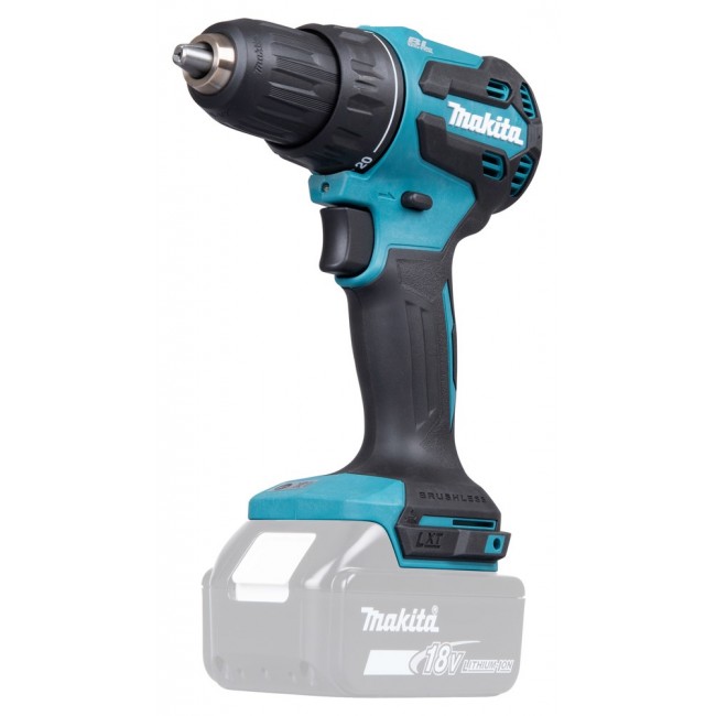 Makita DDF490Z drill 1900 RPM Keyless 1.7 kg Blue, Black
