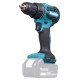 Makita DDF490Z drill 1900 RPM Keyless 1.7 kg Blue, Black