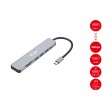 Equip USB-C 7 in 1 Multifunctional Adapter, HDMI 4K/60Hz, USB 3.2 Gen1 x 3 , TF/MICRO SD, 100W USB PD